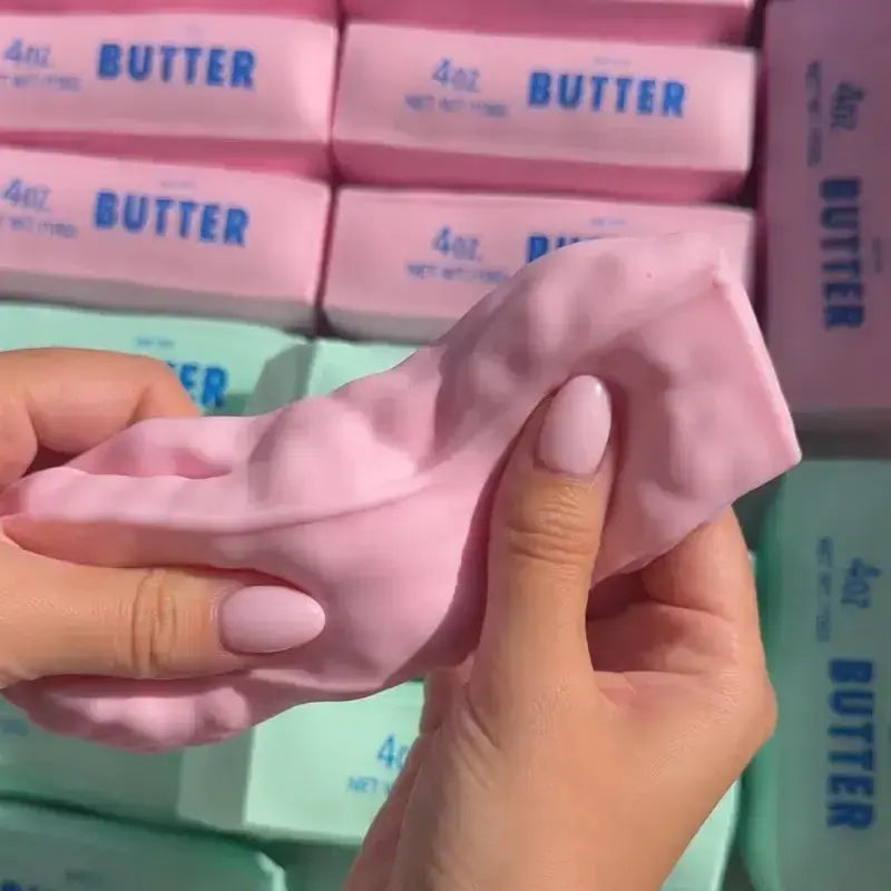 Crunchy Squishy Moldable Butter Fidget Toy - Colorful, Crinkly Sound Sensory Tool, Unisex Stress Relief Item for Ages 6+, Fun Gift Option