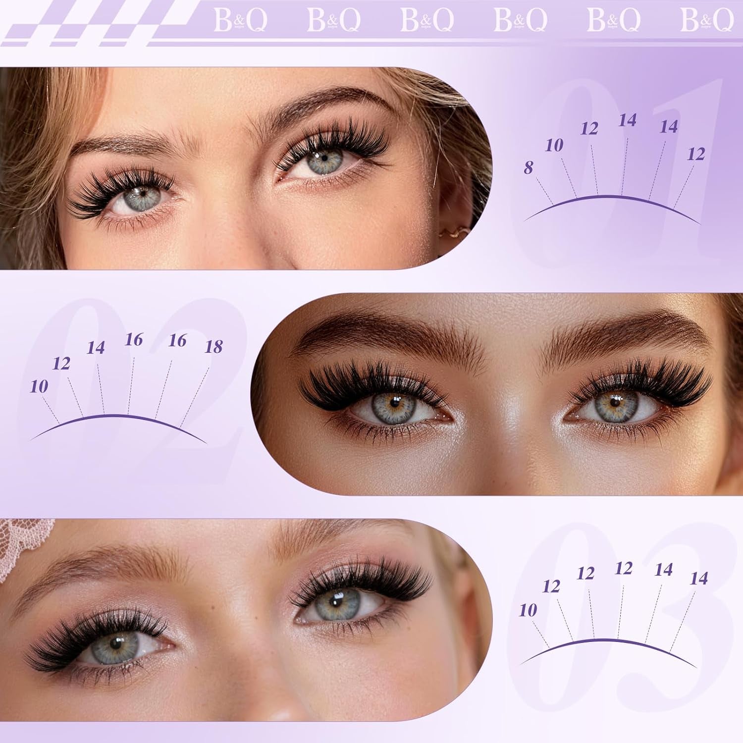 B&Q Flora Lash Clusters Kit 156PCS Flaunt Eyelash Clusters Medium Dramatic | Natural Lash Cluster Spider Lashes D-Curl Wet Look 8-18MIX All-In-One Lash Extension Kit for Sensitive Eyes Beginner-Friendly