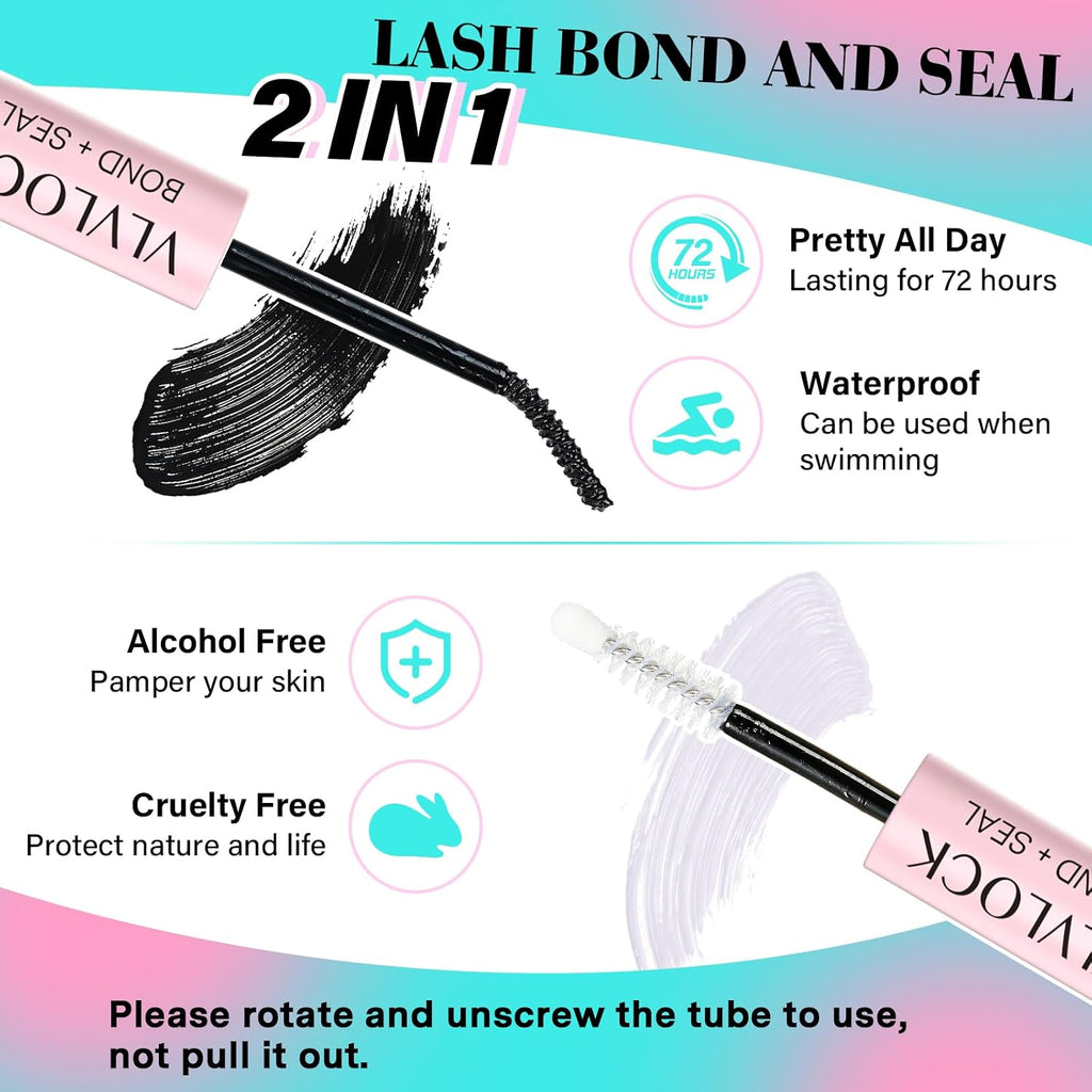 Lash Clusters Kit 80D Thick Lash Clusters Kit 10-18Mm Volume Eyelash Clusters D Curly Cluster Eyelash Extensions Kit 3D Wispy Lashes Clusters DIY Lash Extension Kit for Beginner(10-18Mm-80D Thick Kit)