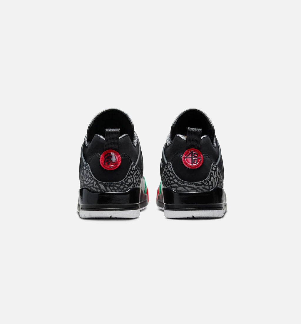 Spizike Low Mens Lifestyle Shoe - Black/Classic Green/White/Varsity Red
