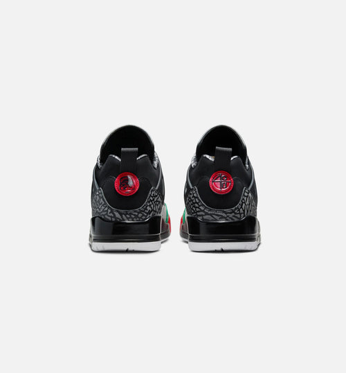 Spizike Low Mens Lifestyle Shoe - Black/Classic Green/White/Varsity Red