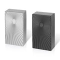 Cigarette Case Box 100Mm Cigarettes 100’S Size Women and Men Perfect Roll Your Own Regular Cigs (2 Boxes Black + Silver, 100Mm)
