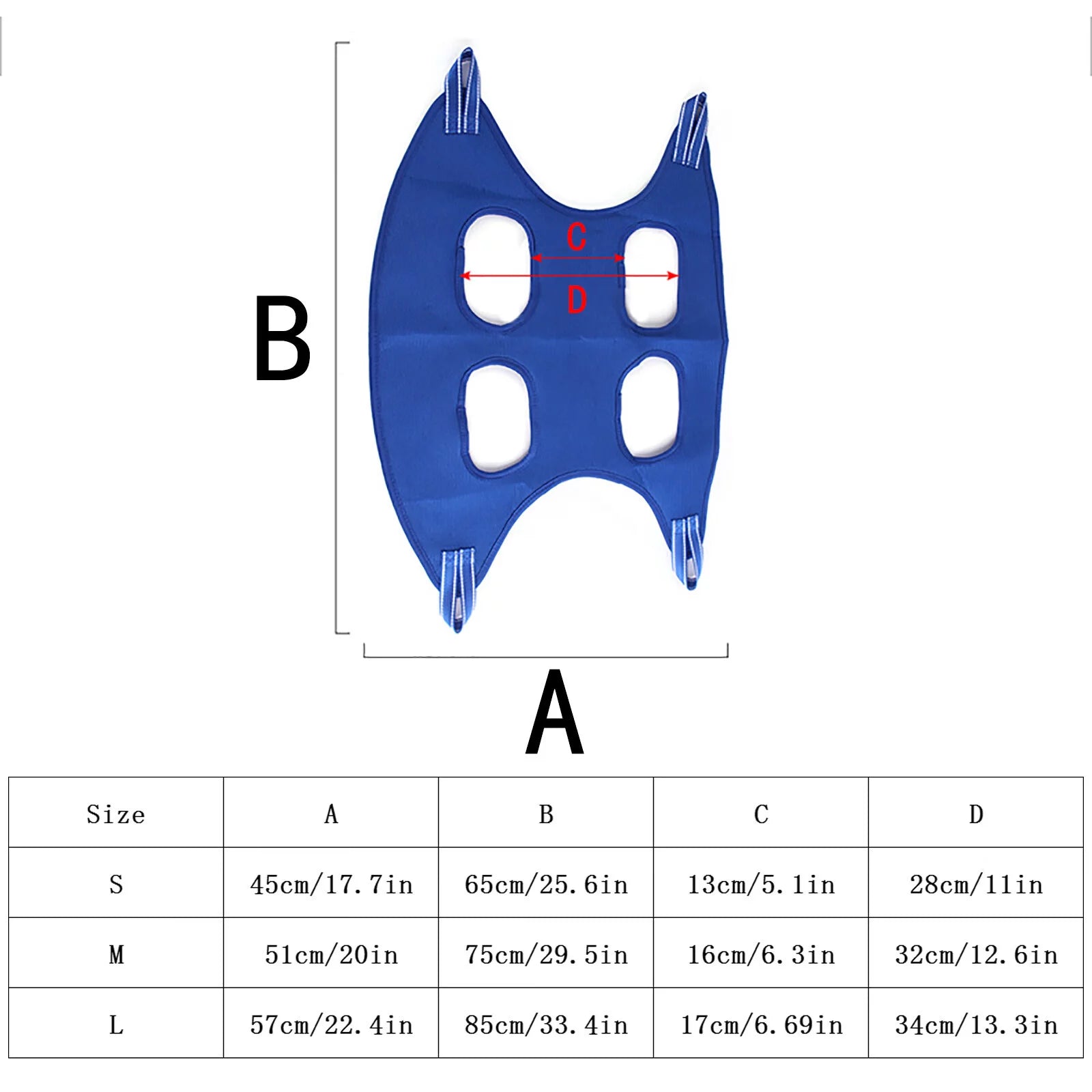 Sehao Pet Grooming for Dog Grooming Harness for Nail Trimming Pet Grooming Sling Helper Holder Pet Accessories Blue L